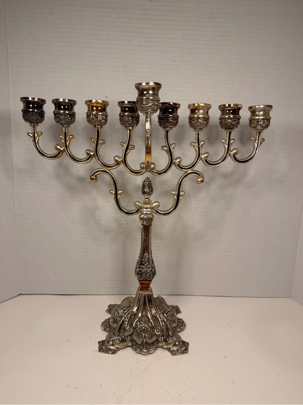 Godinger Silver Metal Traditional Menorah Hanukah
Holiday Jewish Candle Holder
